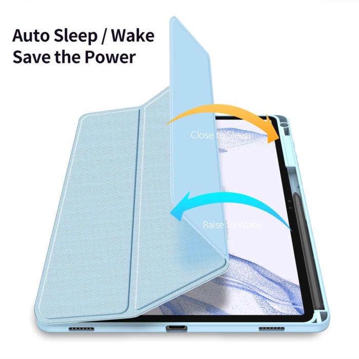 Bild 2, DUX DUCIS Galaxy Tab S9 Plus Fodral TOBY Tri-Fold Blå