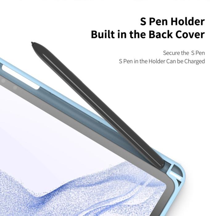 Bild 6, DUX DUCIS Galaxy Tab S9 Plus Fodral TOBY Tri-Fold Blå