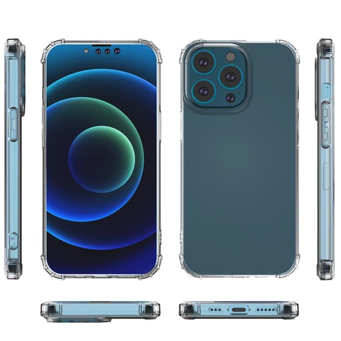 Bild 6, iPhone 13 Pro - Shockproof TPU Skal - Transparent