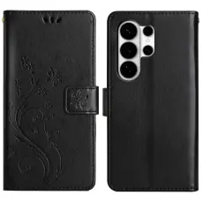 Samsung Galaxy S26 Ultra Fodral Med Blommigt Tryck Svart