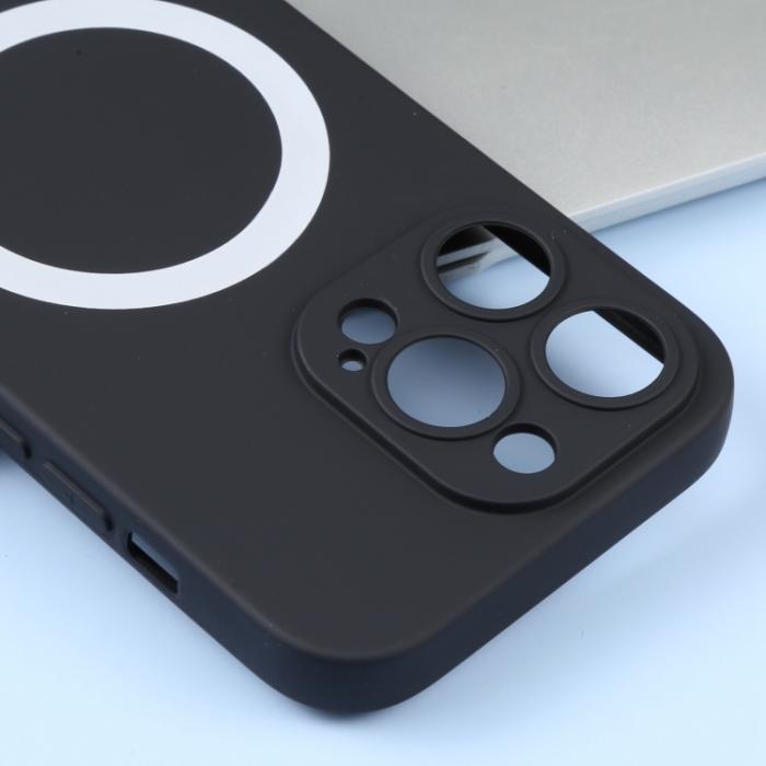 Bild 5, iPhone 15 Pro Max Skal MagSafe Liquid Silikon Svart