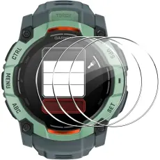 Garmin Instinct 3 45 mm 3-PACK Sk&auml;rmskydd H&auml;rdat Glas