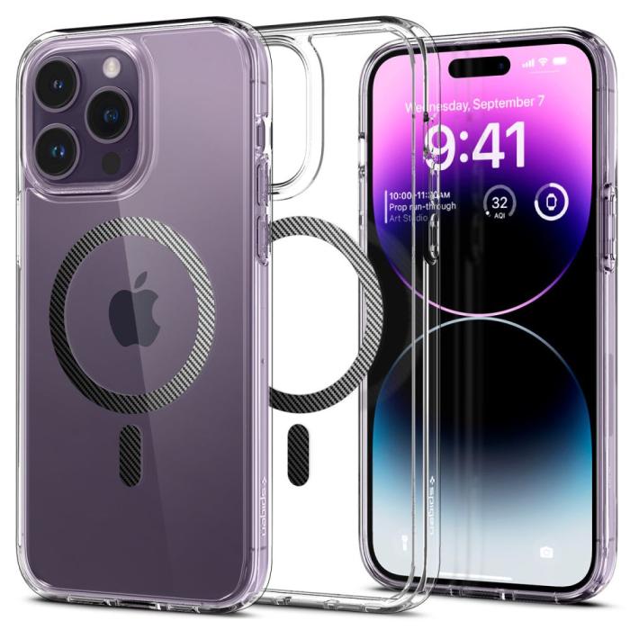 Bild 1, Spigen iPhone 14 Pro Max Skal Ultra Hybrid Mag MagSafe Kolfiber