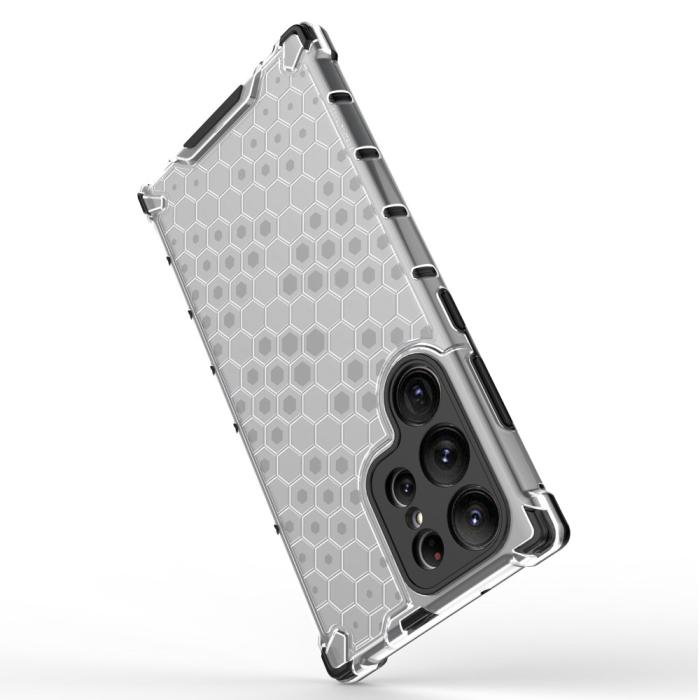 Bild 3, Samsung Galaxy S23 Ultra Skal Shockproof Honeycomb Grå