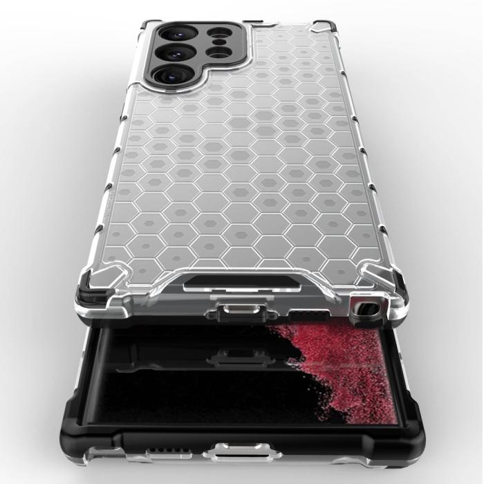 Bild 4, Samsung Galaxy S23 Ultra Skal Shockproof Honeycomb Grå