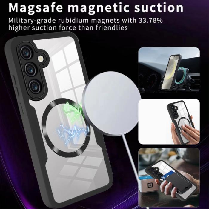 Bild 2, Samsung Galaxy S25 Skal MagSafe 360 Hybrid Defense Lila