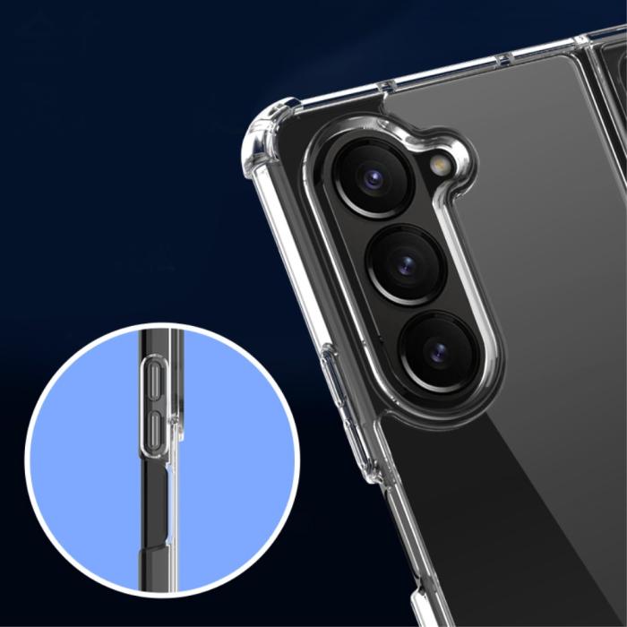 Bild 3, Samsung Galaxy Z Fold 5 Skal Shockproof Hybrid Transparent