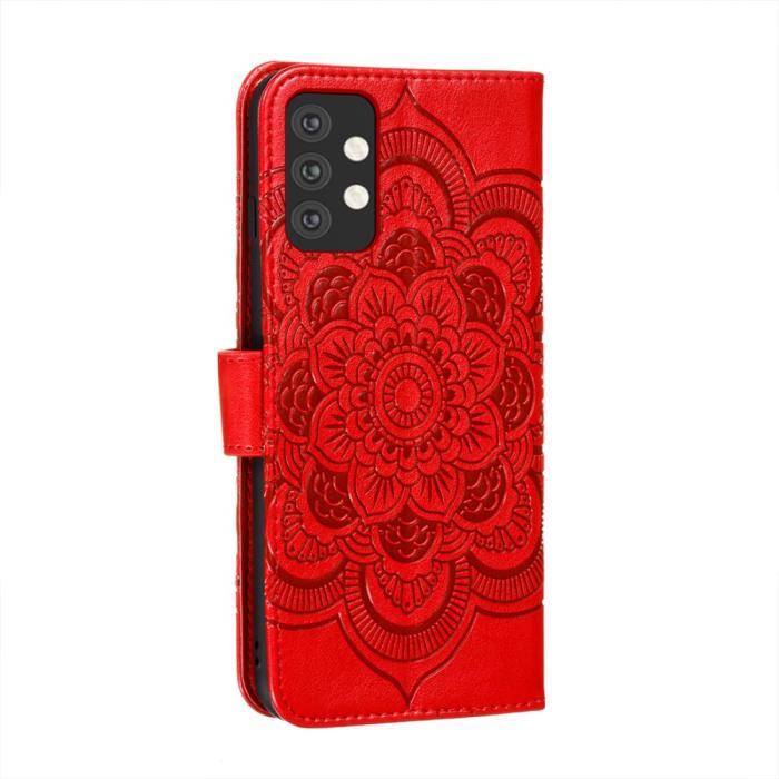 Bild 3, Samsung Galaxy A32 5G - Mandala Flower Fodral - Röd