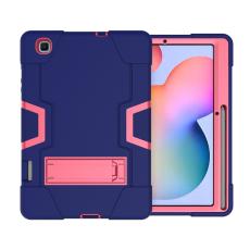 Samsung Galaxy Tab S6 Lite - Shockproof Hybrid Skal Med Kickstand - Blå/Rosa