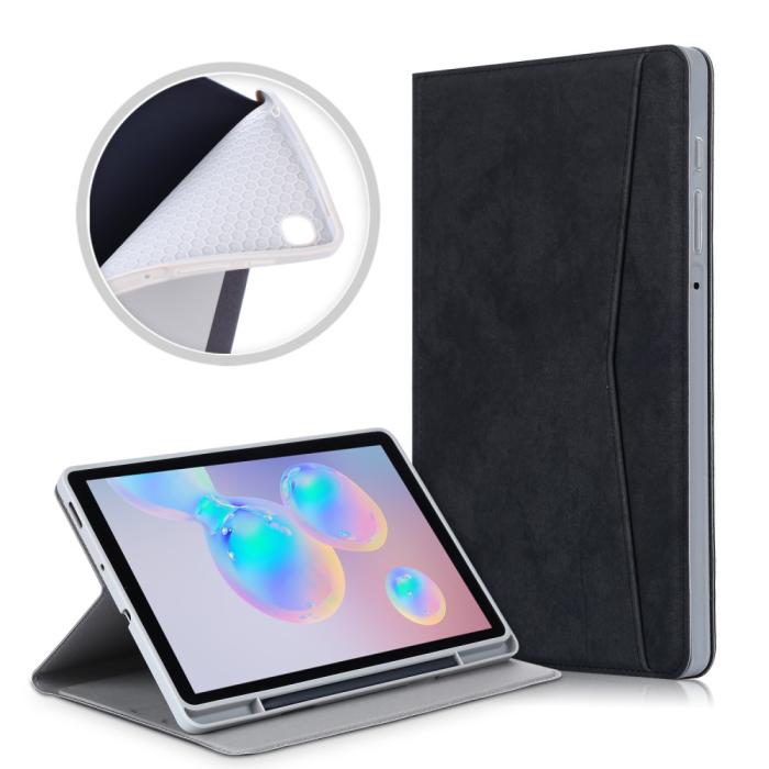 Bild 1, Samsung Galaxy Tab S6 Lite - Fodral Med Frontficka Och Pennhållare - Svart