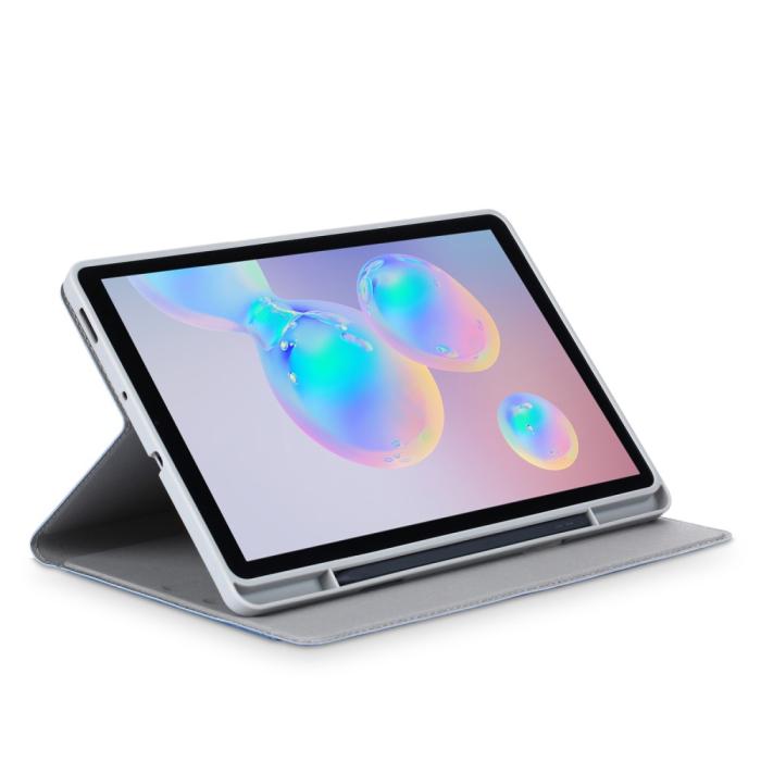 Bild 5, Samsung Galaxy Tab S6 Lite - Fodral Med Frontficka Och Pennhållare - Blå