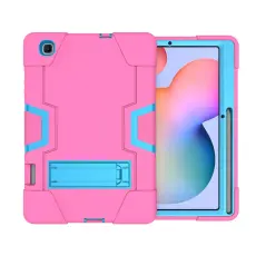 Samsung Galaxy Tab S6 Lite - Shockproof Hybrid Skal Med Kickstand - Rosa/Blå