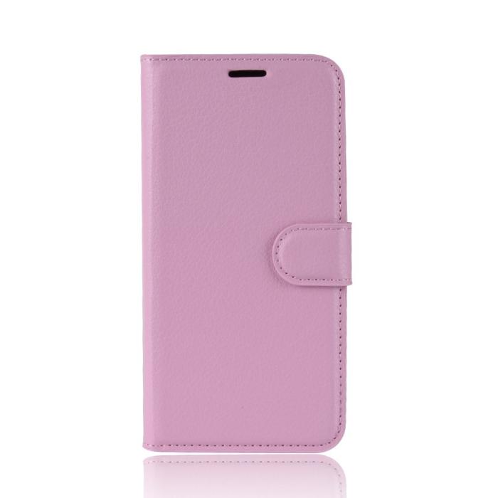 Bild 2, Samsung Galaxy S20 - Litchi Plånboksfodral - Ljus Rosa