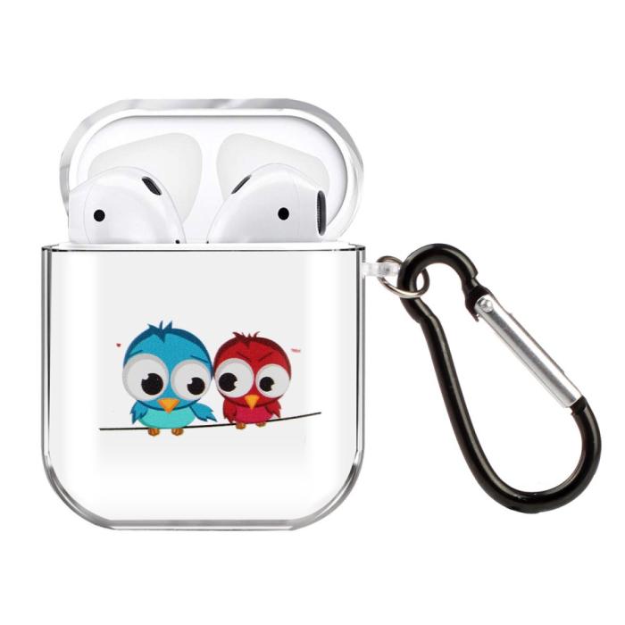 Bild 1, AirPods Skal Med Krok - Ugglor