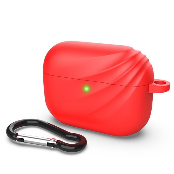 Bild 1, DIROSE AirPods Pro Fodral Med Krok - Röd