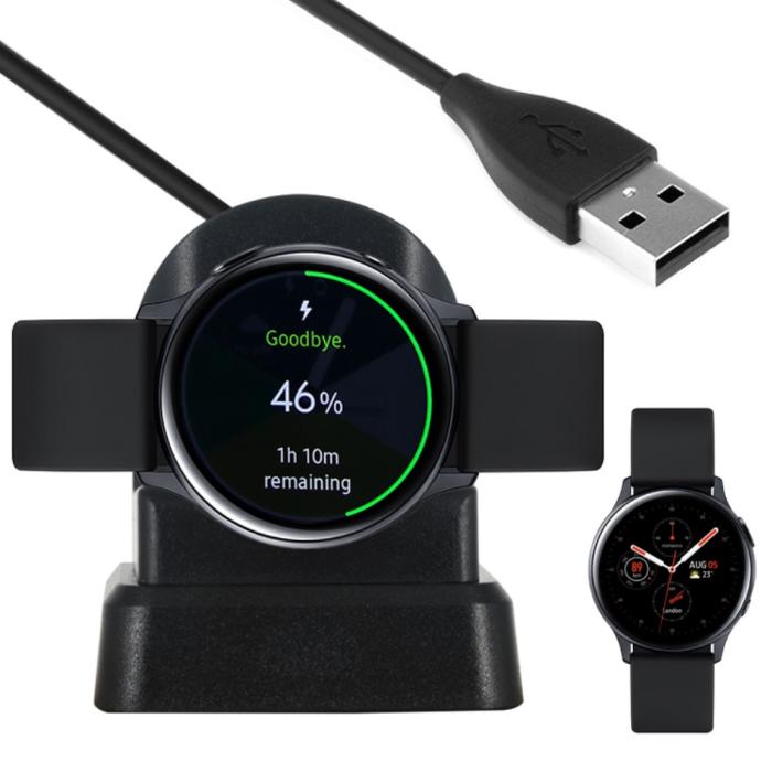 Bild 2, Dockstation Trådlös USB Laddare för Galaxy Watch Active2 / Watch 3