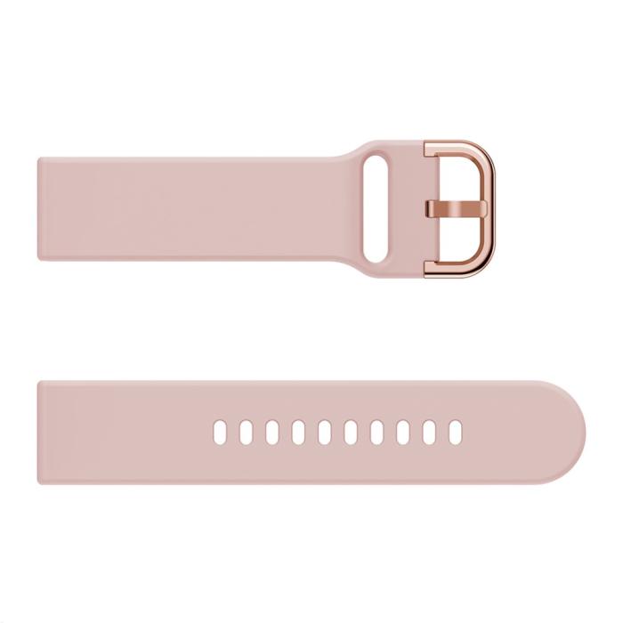Bild 4, Silikon Armband För Smartwatch (20mm) - Rosa