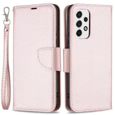 Samsung Galaxy A53 5G Fodral Litchi Shark Läder Roséguld