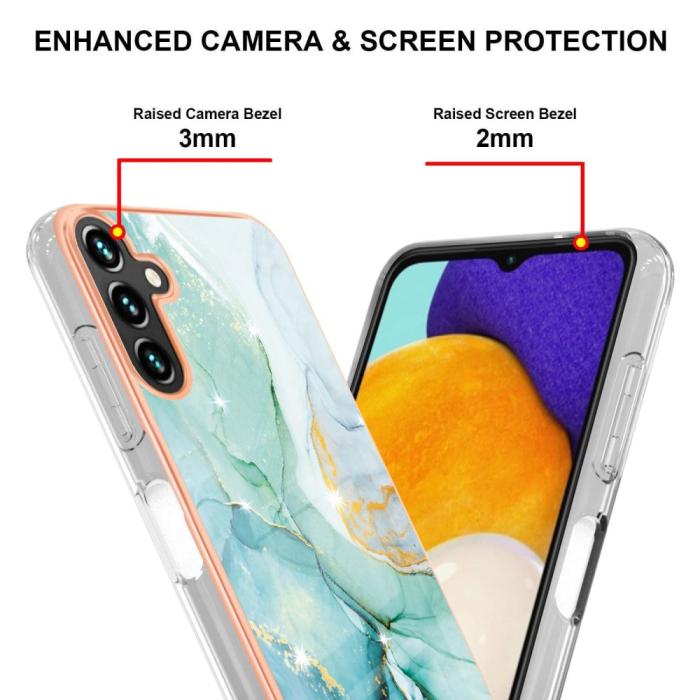 Bild 4, Samsung Galaxy A34 5G Skal Marmor TPU Grön