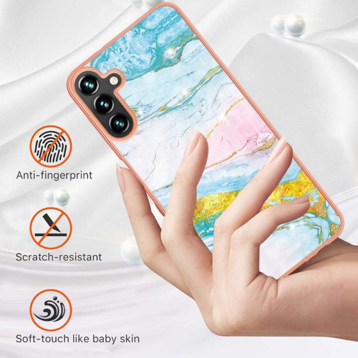 Bild 2, Samsung Galaxy A34 5G Skal Marmor TPU Grön