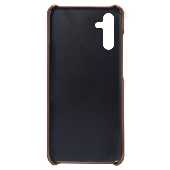 Bild 4, KSQ Samsung Galaxy A54 5G Skal Läderbelagt Kortfack Brun