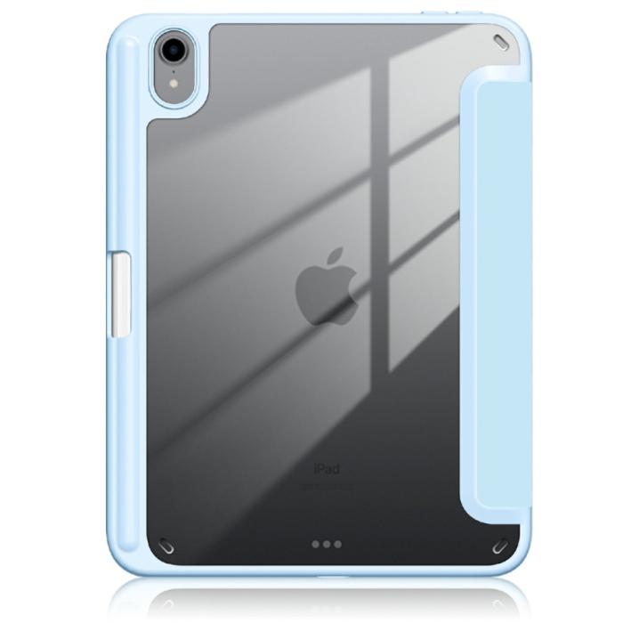 Bild 3, iPad Mini 2024/2021 Fodral Tri-Fold Hybrid Pennhållare Sky Blue