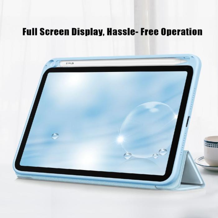 Bild 5, iPad Mini 2024/2021 Fodral Tri-Fold Hybrid Pennhållare Sky Blue