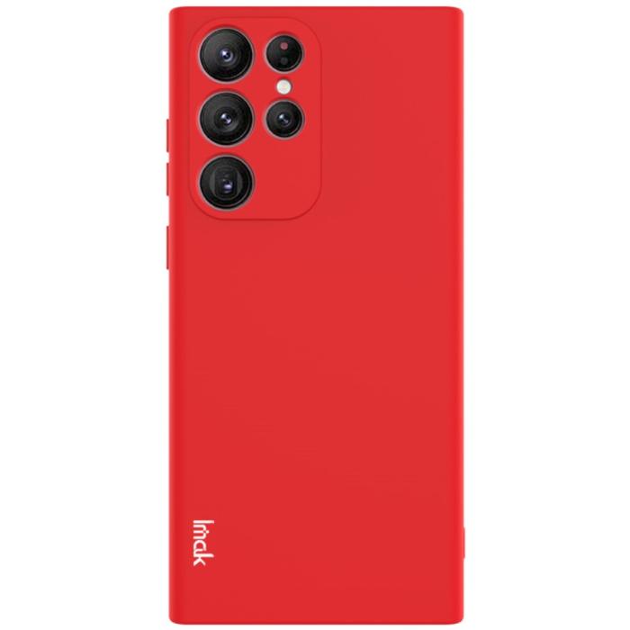 Bild 1, IMAK Samsung Galaxy S22 Ultra Skal Skin Touch TPU Röd