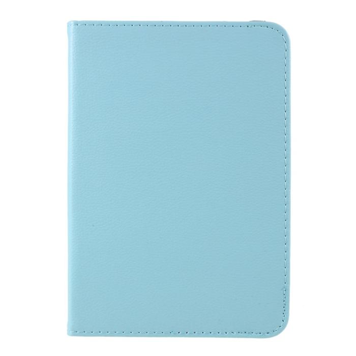Bild 2, iPad Mini 2024/2021 Fodral 360° Rotation Litchi Sky Blue