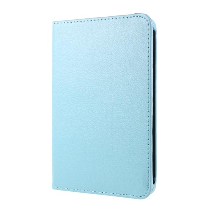 Bild 3, iPad Mini 2024/2021 Fodral 360° Rotation Litchi Sky Blue