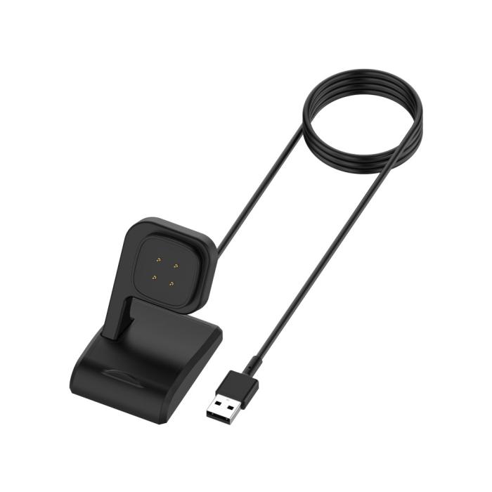 Bild 2, 1m Laddare Till Fitbit Versa 4 / 3 / Sense / Sense 2 Svart