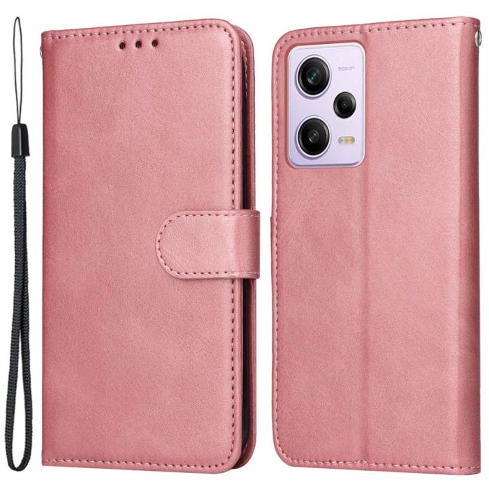 Bild 1, Xiaomi Redmi Note 12 Pro 5G Fodral Solid Läder Ros