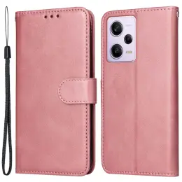Xiaomi Redmi Note 12 Pro 5G Fodral Solid Läder Ros