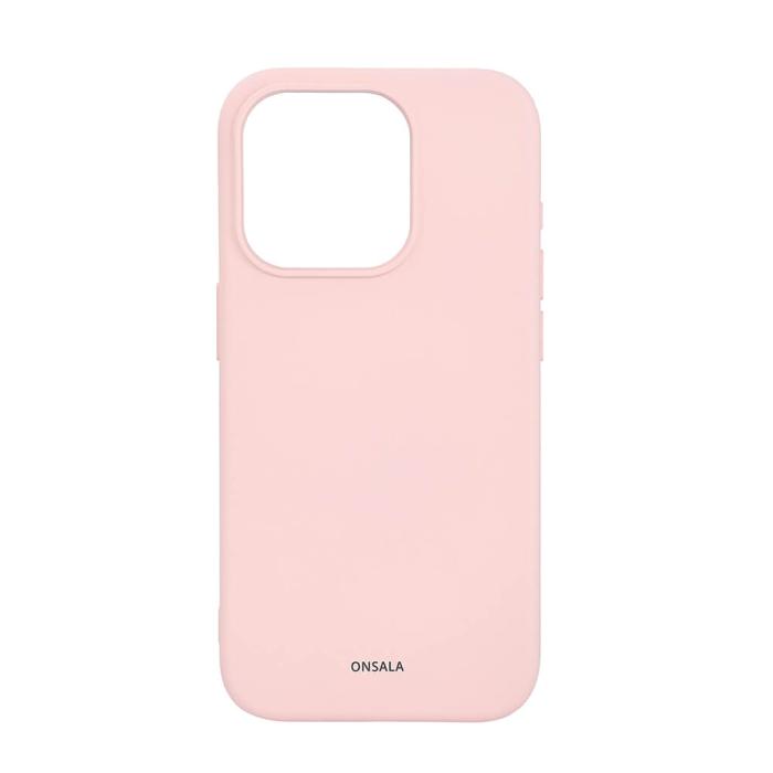 Bild 1, ONSALA iPhone 15 Pro MagSafe Skal Med Silikonyta Chalk Pink