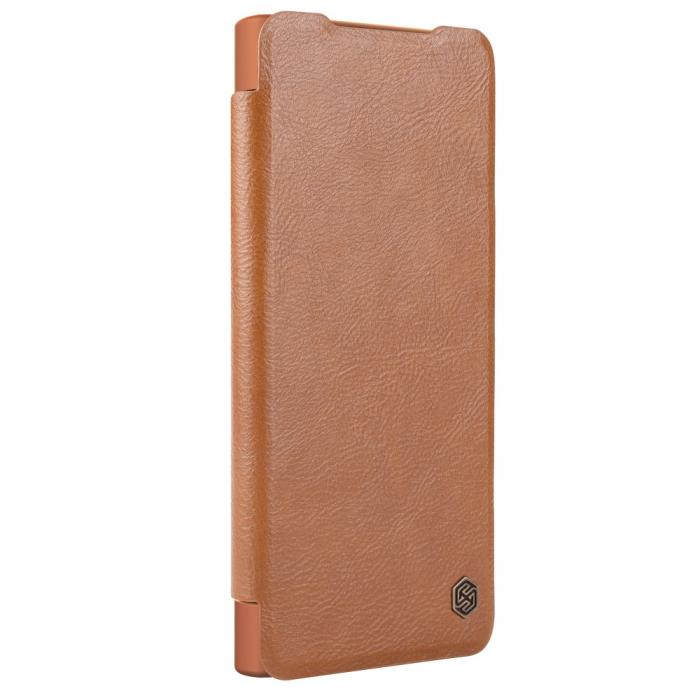 Bild 5, NILLKIN Galaxy S24 Plus Fodral Qin Läder Cam Kickstand Brun