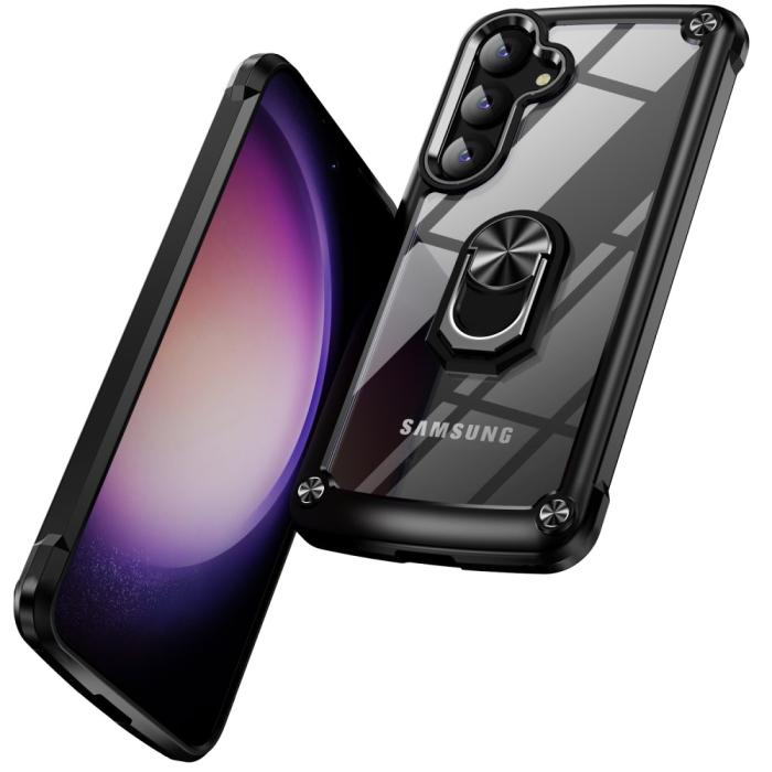 Bild 2, Samsung Galaxy S24 Skal Shockproof Ring Hybrid Svart