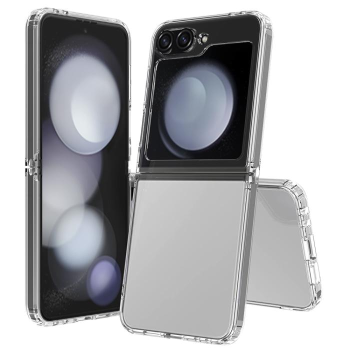 Bild 2, Galaxy Z Flip 6 / 7 FE Skal TPU/Akryl Transparent