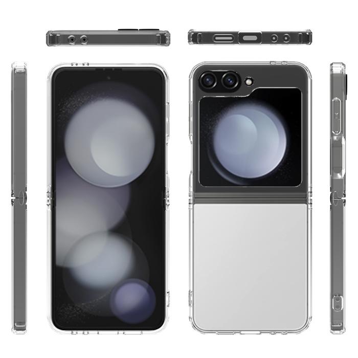 Bild 3, Galaxy Z Flip 6 / 7 FE Skal TPU/Akryl Transparent