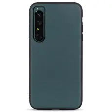 Sony Xperia 1 IV Skal Äkta Läder Hybrid Grön