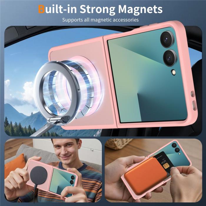 Bild 5, Samsung Galaxy Z Flip 8 Skal MagSafe TPU Rosa