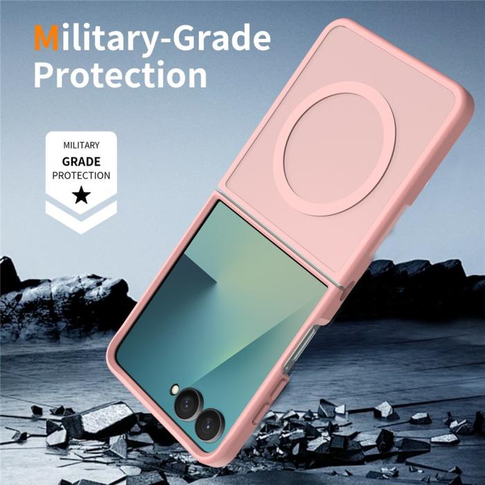 Bild 6, Samsung Galaxy Z Flip 8 Skal MagSafe TPU Rosa