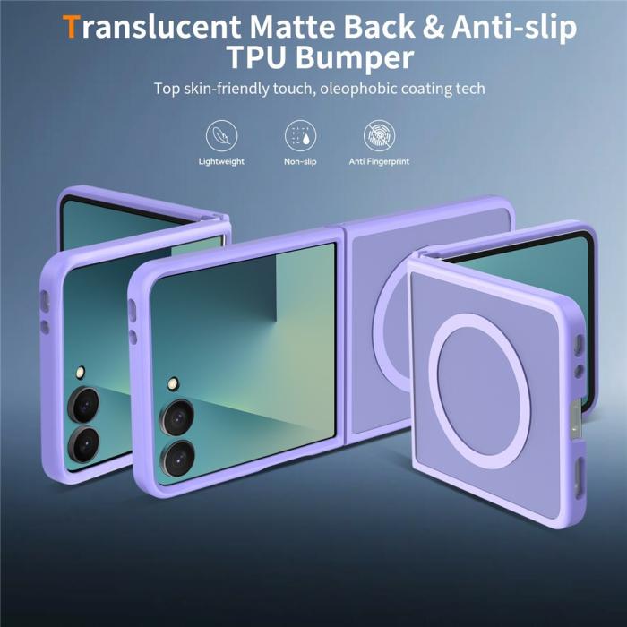 Bild 2, Samsung Galaxy Z Flip 8 Skal MagSafe TPU Lila