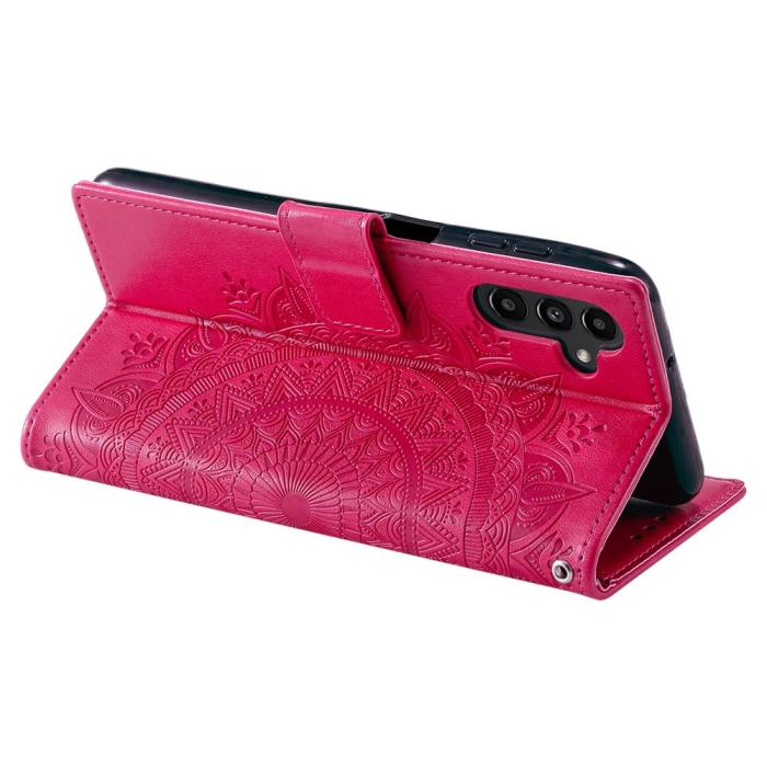 Bild 4, Samsung Galaxy S25 FE Fodral Mandala Läder Rosa