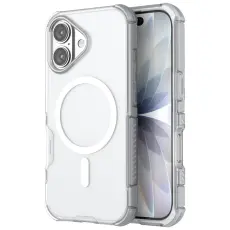 iPhone 17 Skal MagSafe Shockproof Hybrid Vit