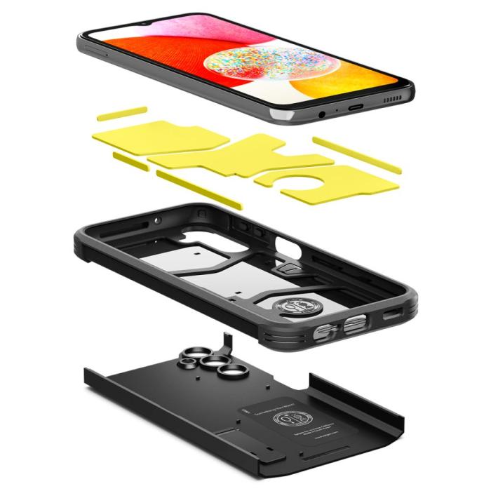 Bild 6, Spigen Galaxy A14 4G Skal Tough Armor Svart