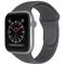 Apple Watch 38/40/41 mm Silikon Armband (M/L) Mörk Grå