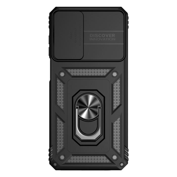 Bild 2, Motorola Moto G52/G82 Skal CamShield Ring Armor Svart