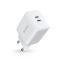 Tech-Protect 35W 2x USB-C PD Väggladdare Vit