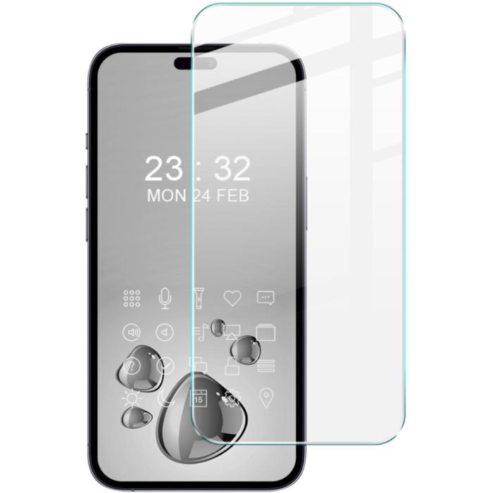 Bild 1, IMAK iPhone 16 Pro Skärmskydd Härdat Glas