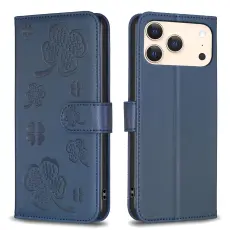 iPhone 18 Pro Max/17 Pro Max Fodral Med Blommigt Tryck Bl&aring;